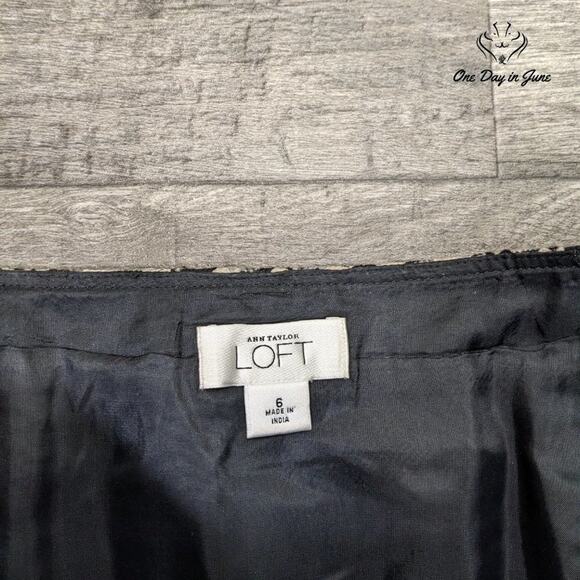Loft Wool A Line Skirt Size 6 - Picture 2 of 5